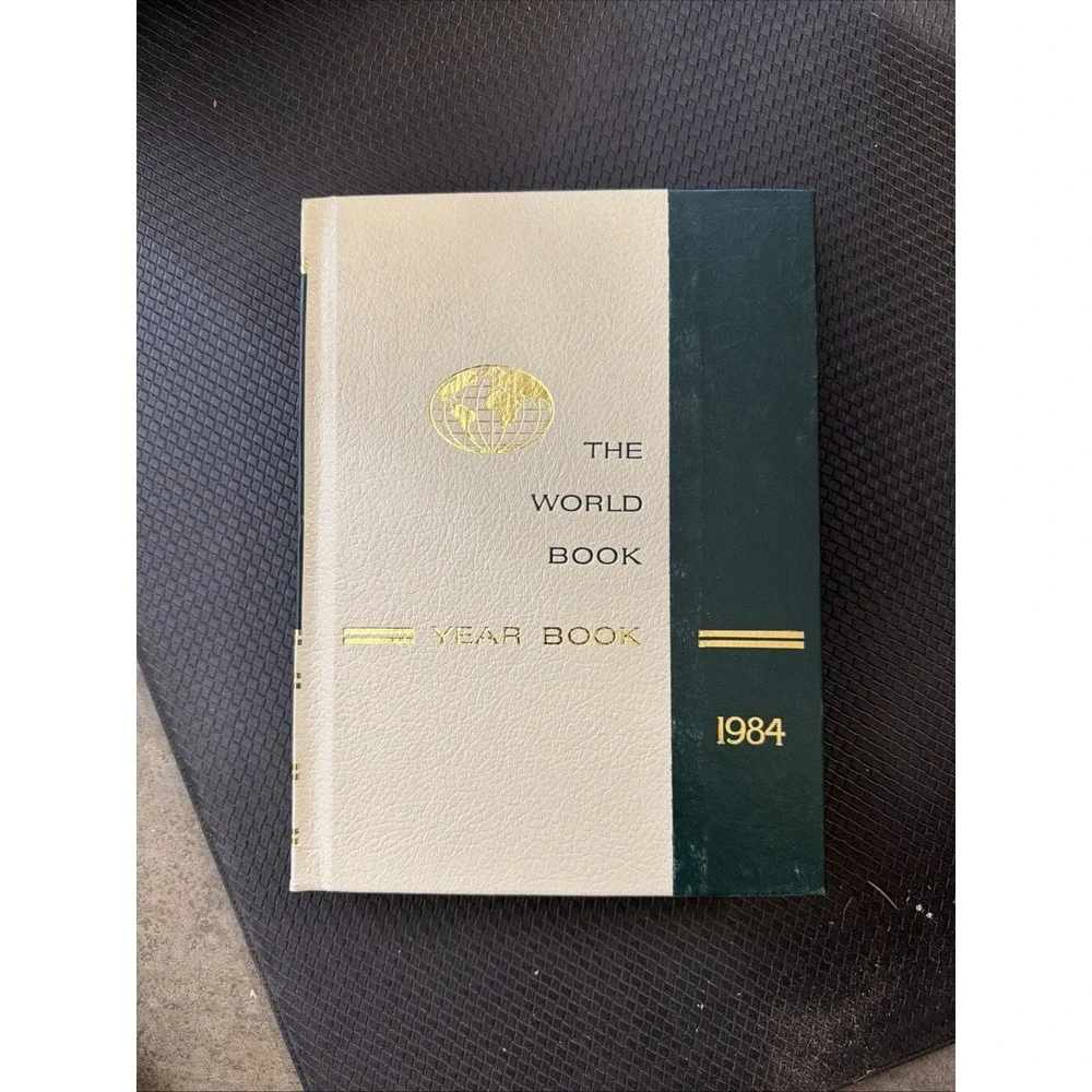 1984 The World Book Year Book Vintage Hardcover Encyclopedia Reference Guide